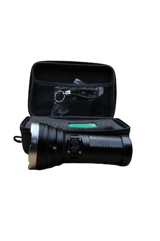 Powerdex Pd-9900 Şarj Edilebilir Pilli Profesyonel Avcı El Feneri Siyah