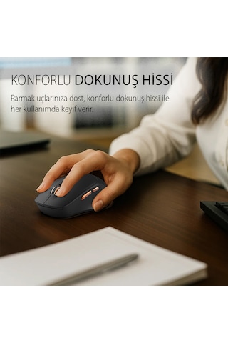 Iwm-244rs 2.4ghz Kablosuz Optik Mouse Ergonomik Tasarım, Sessiz