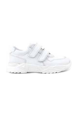Rakerplus Hakiki Deri Beyaz Yüksek Tabanlı Kız Çocuk Sneakers Ayakkabı Beyaz