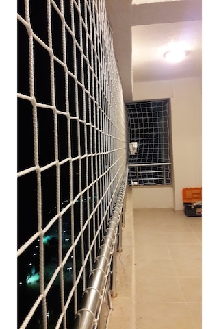 Balkon Güvenlik Ağları 6 MM İp Kalınlığı 10 CM x 10 CM Göz Aralığı