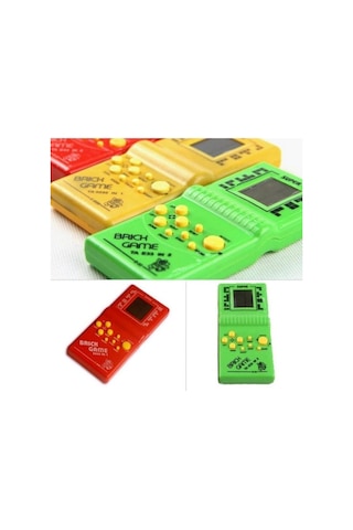 Nostalji Oyuncak El Atarisi  Tetris Brick Game Kırmızı Renk
