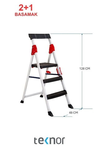 Extreme Plastik Basamaklı Metal Merdiven