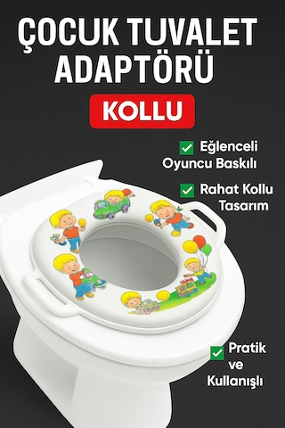 Taşınabilir Çocuk Klozet Oturağı Adaptörü Tuvalet Eğitimi Yardımcısı, Kaymaz Ve Ergonomik Kapak