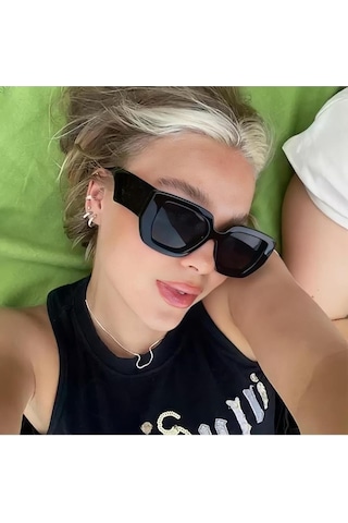 Kinary Vintage Unisex Gözlüğü Siyah 1030