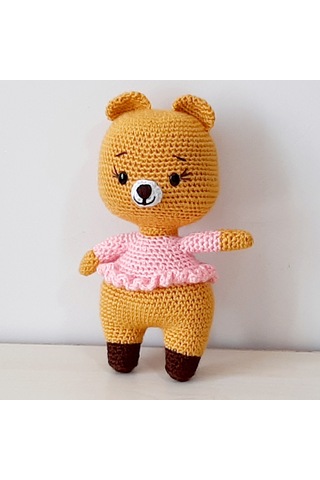 Amigurumi Örgü Oyuncak Ayı Kız