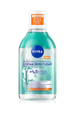Nivea Yüz Bakım Derma Skin Clear Micellar Makyaj Temizleme Suyu 400 Ml