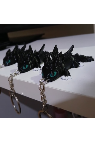 3dfuryam Hareketli Dişsiz Anahtarlık