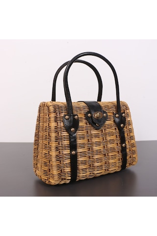 Mylamp Mybag Rattan Çanta 32 X14 X23 Cm Bej