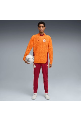 Puma Galatasaray Erkek Antrenman Fermuarlı Üst 782887 06 Turuncu