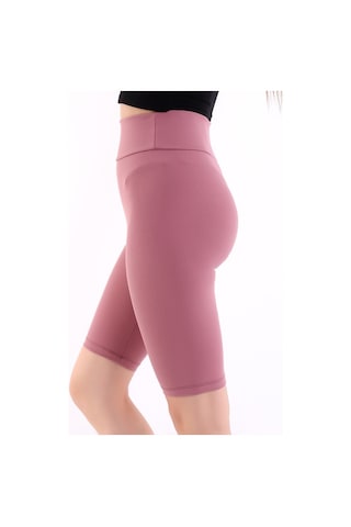 Self Clothing Kadın Gül Kurusu Yüksek Bel Fitilli Dayanıklı Örme Kumaş Toparlay (548212938)