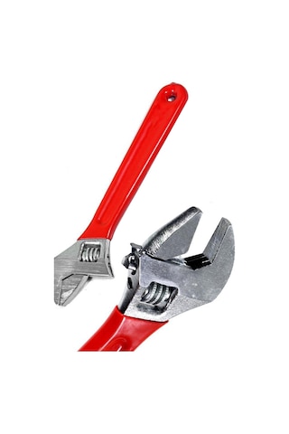 Kurbağacik Anahtar Ayarlanabilir Ingiliz Anahtarı 12" 300mm Kurbağacık Anahtar Kırmızı 1410