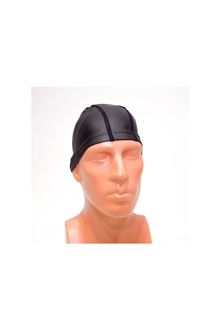 Silikon Kaplamalı Kumaş Yüzücü Bonesi Siyah Yetişkin/çocuk Nabaiji Meridyendukkan Siyah