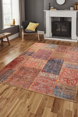 Artloop Jazz Şönil Dokuma Pamuk Polyester Multi Halı Al 16