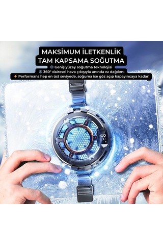 Coofbe Göstergeli 3mod Turbo Fan 4800rpm 30w Telefon Tablet Soğutucu Radyatör Tüm Tabletlere Uyumlu