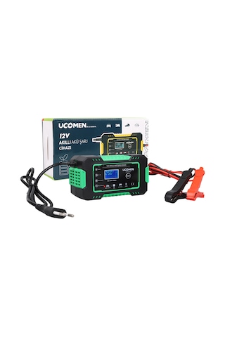 Ucomen Uc-c120501a 12v 6a Lcd Göstergeli Akıllı Akü Şarj Cihazı