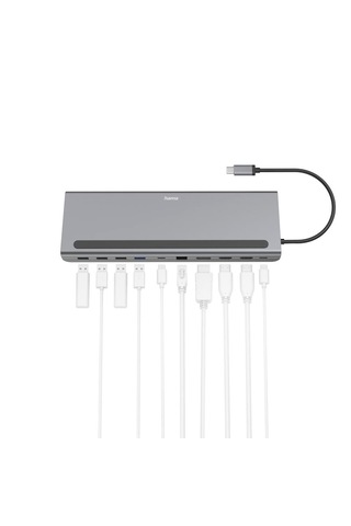 Hama Usb-c 10 Port 4xusb-a,2xusb-c,hdmı,lan Dock Station