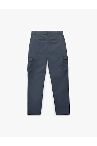 Koton Pamuklu Kapaklı Cep Detaylı Gabardin Kargo Pantolon Mavi 6skb40090tw