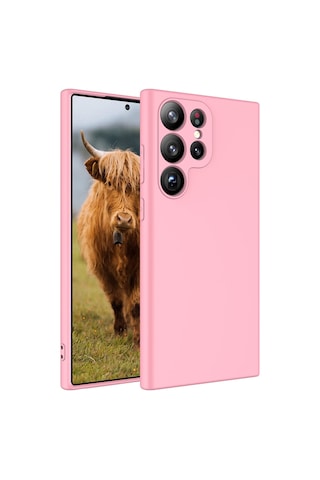 Galaxy Uyumlu S23 Ultra Uyumlu Tchs Mara Lansman Kılıf-pembe Pembe