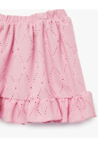 Koton Fırfırlı Pembe Kız Bebek Etek 6smg70007ak Pembe