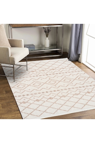 Dolce Vita Halı Bohem 386 Wood Modern Halı Krem