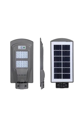 60 W Sensörlü Solar Sokak Lambası - Beyaz Işık 6500k - Ct-4691