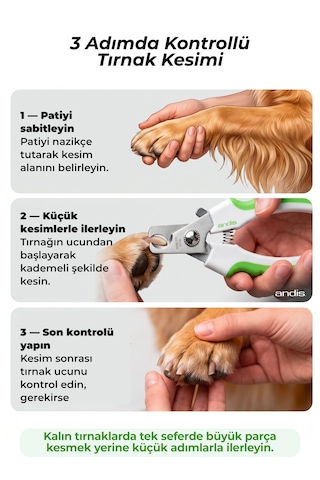 Andis Kedi Köpek Tırnak Makası Büyük Irk Köpekler İçin