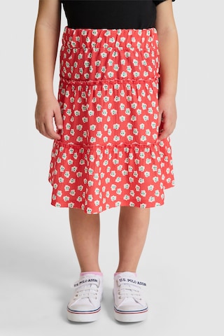 U.s. Polo Assn. Kız Çocuk Kırmızı Etek Örme 50325669-vr213 Rısk Red