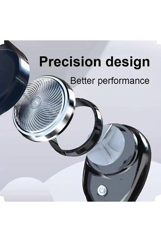 1 Adet Elektrikli Tıraş Makinesi Şarj Mini Cep Seyahat Jilet 3 saat