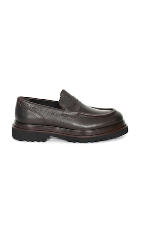 Tuna Hakiki Floter Deri Eva Taban Loafer Model Erkek Ayakkabı - 3420 Kahverengi