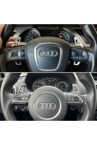 Audi A3 8V F1 Paddle Shifter Gümüş Renk Küçük Boy 2013-2016