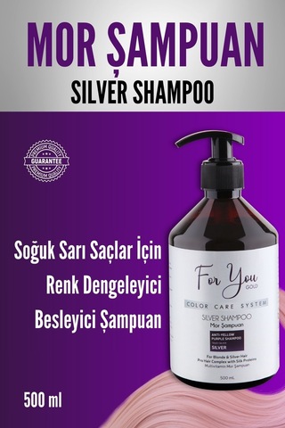 Silver Mor Şampuan Turunculaşma Karşıtı Mor Silver Şampuan