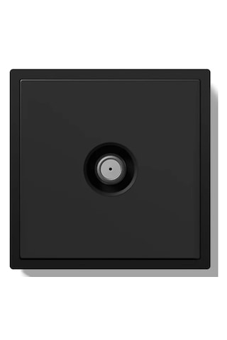 Bseed Eu Standart Duvar Prizi, Tv Prizi Ve Kristal Cam Panel Siyah