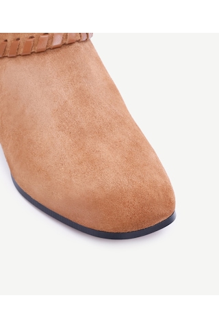 Yargıcı Örgü Saraç Detaylı Western Deri Bot 25kkay4010x 057 Kahverengi