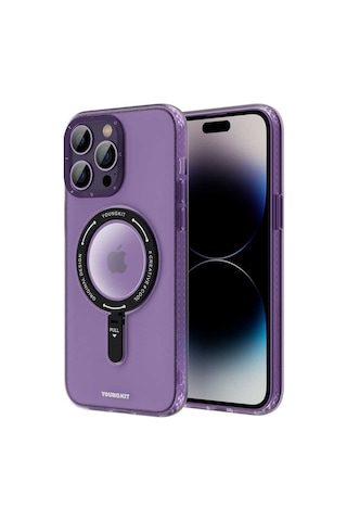 YoungKit Apple Uyumlu iPhone 14 Pro Kılıf Magsafe Şarj Özellikli Youngkit Rock Serisi Kapak Youngkit-10181