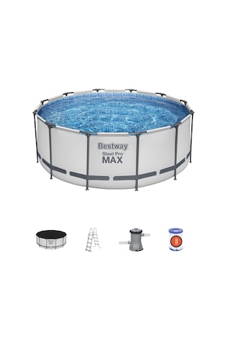 Bestway 56420 Steel Pro Max Yer Üstü Prefabrik Havuz Seti 3,66 M X 1,22 M