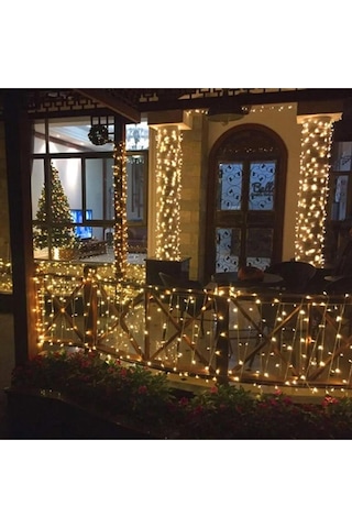 Ip65 Dış Mekan Led - Gün Işığı Led - Beyaz Kablo Su Geçirmez 10/20/30 Metre Dekor Led Yılbaşı Süsleme Sarı