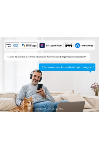 Kablosuz Ekranlı Co₂, Isı & Nem Sensörü