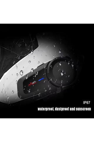 Ultratekno Maxto M2 Su Geçirmez Motosiklet Kask Kulaklık Intercom