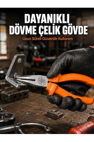 Uzun Çene Tasarımlı Dövme Çelik Kargaburun Hassas Kavrama Performansı