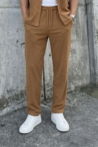 Vamos Fitilli Baggy Fit Pantolon Kahve