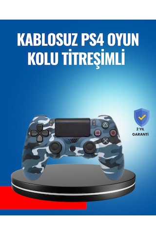 Bluetooth Ürünleri Bluetooth Kablosuz Ps4 Gamepad Çift Motorlu Siyah Controller