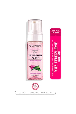 Velvatura Aloe Vera & Gül Suyu Özlü Yüz Temizleme Köpüğü 200 ML