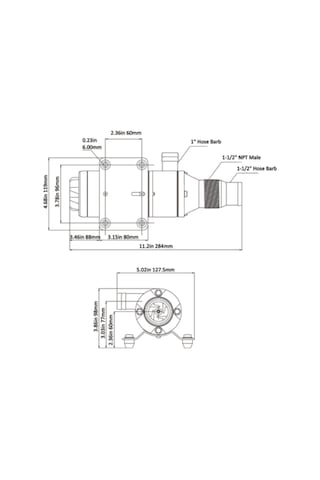 Seaflo Maceratör Pompası 45lt-Dk 12v