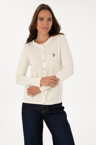 U.s. Polo Assn. Kadın Hırka Triko 50307737-vr256 İnci