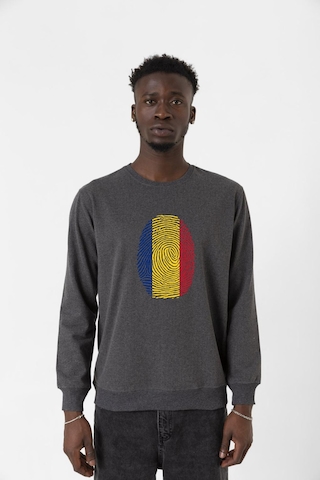 Romania Fingerprint Füme Erkek 2ip Sweatshirt Füme