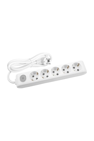 Viko Multi-let 5'li Grup Priz Anahtarlı Topraklı Çocuk Korumalı 5 Metre Beyaz - 90117505 Viko Multi-let 5'li Grup Priz Anahtarlı Topraklı Çocuk Korumalı 5 Metre Beyaz - 90117505