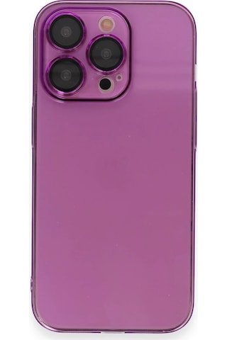 Newface Apple iPhone Uyumlu 13 Pro Max Kılıf Armada Lensli Kapak Glblseme - 99 - Mor
