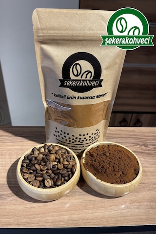 Şeker&Kahveci Sert İçim Yoğun Kahve Tadında Taze Çekim Türk Kahvesi 250 G