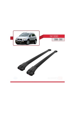 Fiat Sedici 2006-2013 Arası İle Uyumlu Ace-1 Ara Atkı Tavan Barı Siyah