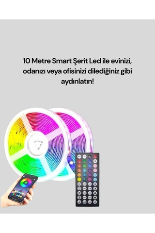 Su Geçirmez 10m Smart Şerit Led Tv Arkası Ve Oda Dekorasyonu İçin 70938240